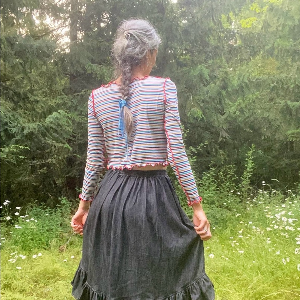Olive Rose Studio Paige Longsleeve in Candy Stripe